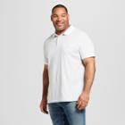 Men's Big & Tall Short Sleeve Novelty Polo Shirt - Goodfellow & Co White