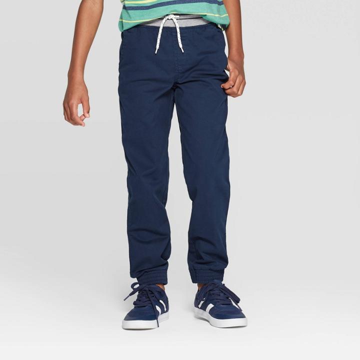 Oversizeboys' Jogger Pants - Cat & Jack Blue 10 Husky, Boy's