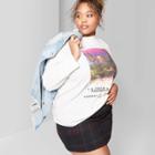 Women's Plus Size Plaid Seamed Mini Skirt - Wild Fable Navy 2x, Size: