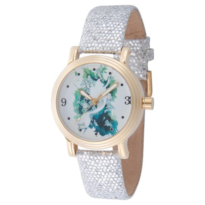 Women's Disney Princess Ariel Gold Vintage Alloy Watch - Silver,