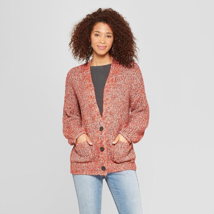 Women's Multi Marl Cardigan - Universal Thread Red