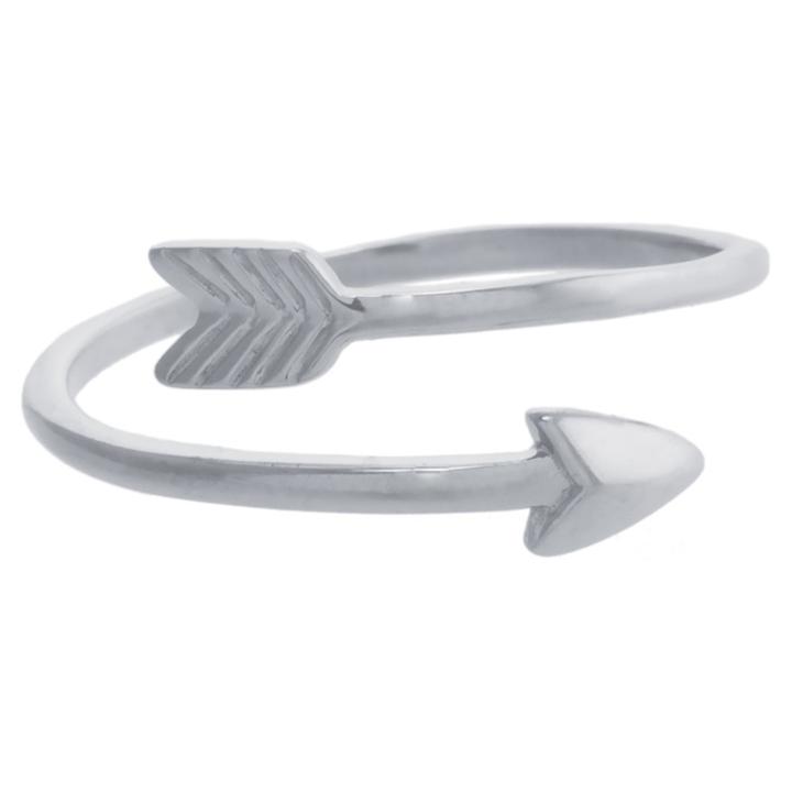 Distributed By Target Women's Sterling Silver Open Arrow Ring -