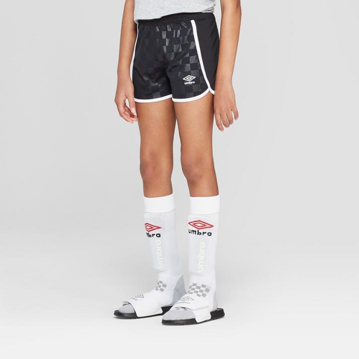 Umbro Girls' Knit Training Shorts - Black