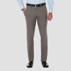 Haggar Men's Cool 18 Pro Slim Fit Flat Front Casual Pants - Heather Gray 34x30, Men's, Grey Gray