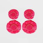 Sugarfix By Baublebar Stacked Fringe Drop Earrings - Coral Pink