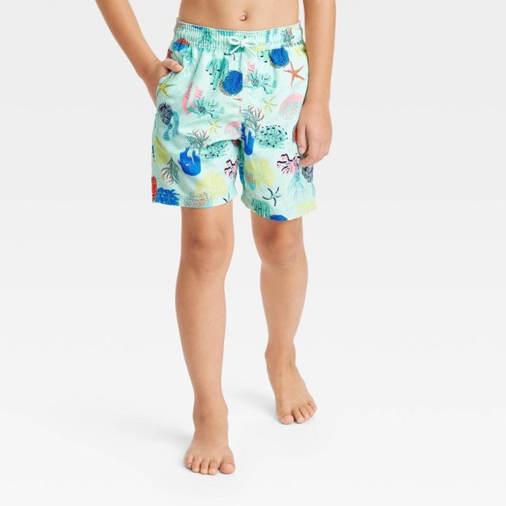 Boys' Sea Life Swim Trunks - Cat & Jack