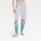 Women's Tie-dye Butter French Terry Lounge Jogger Pants - Colsie Gray