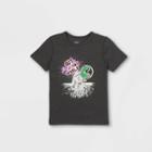 Boys' Adaptive Printed Short Sleeve Graphic T-shirt - Cat & Jack Black