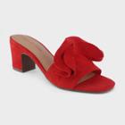 Women's Zadie Heeled Slide Sandals - Who What Wear Cherry (red)