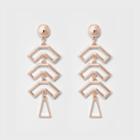 Three U Shaped Pc Earrings - A New Day Rose Gold