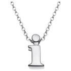 Target Women's Sterling Silver 'i' Initial Charm Pendant -