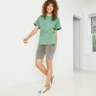 Women's Short Sleeve Round Neck Relaxed Fit T-shirt - Wild Fable Green