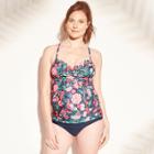 Maternity Floral Print Cross Back Tankini Top - Isabel Maternity By Ingrid & Isabel M, Women's,