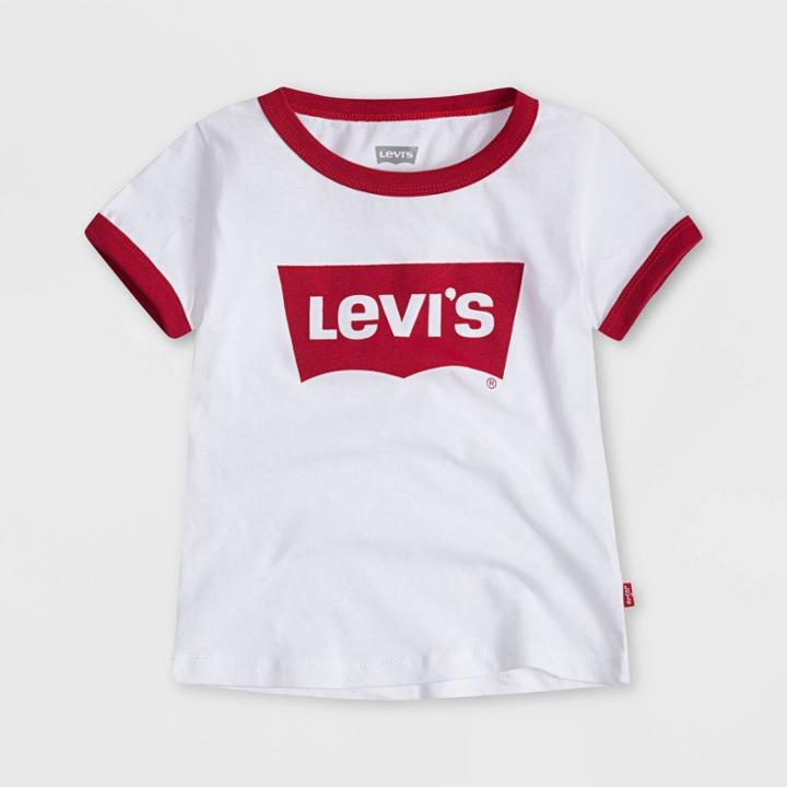Levi's Toddler Girls' Short Sleeve Graphic T-shirt - White
