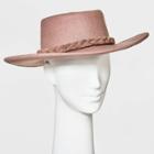 Women's Felt Boater Hat - A New Day Rose Gold
