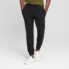 Men's Fleece Cinched Jogger Pants - Goodfellow & Co Black