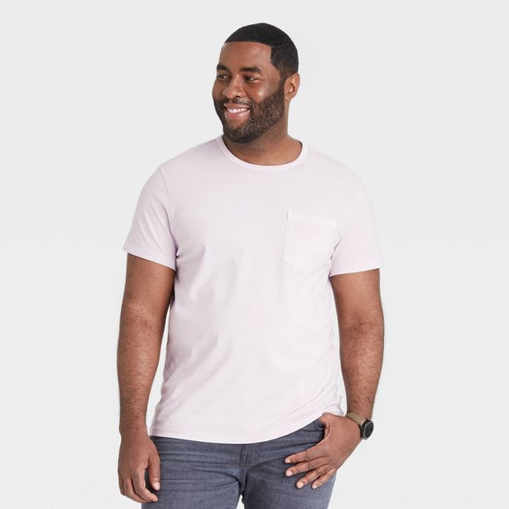 Men's Regular Fit Short Sleeve T-shirt - Goodfellow & Co Violet