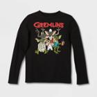 Warner Bros. Boys' Gremlins Long Sleeve Graphic T-shirt - Black