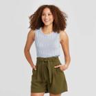 Women's Jacquard Tank Top - A New Day Blue S, Women's,