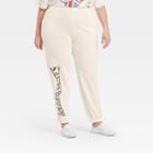 The Rolling Stones Women's Rolling Stones Plus Size Europe 82 Graphic Jogger Pants - Beige
