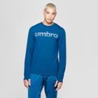 Umbro Men's Long Sleeve Logo T-shirt - Poseidon Blue