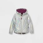 Girls' Metallic Foil Windbreaker Jacket - Cat & Jack