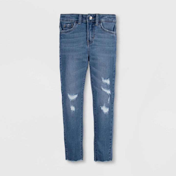 Levi's Girls' High-rise Distressed Skinny Jeans - Home Town