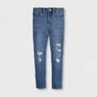 Levi's Girls' High-rise Distressed Skinny Jeans - Home Town