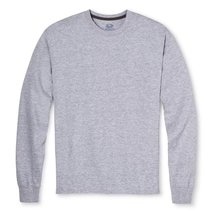 Fruit Of The Loom Select Men's Fruit Of The Loom Long Sleeve T-shirts Athletic Heather -s, Size: Small, Heather Gray