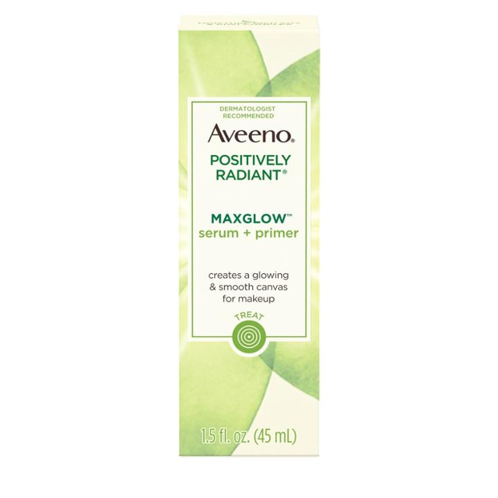 Aveeno Positively Radiant Maxglow Hydrating Serum And Primer