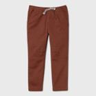 Toddler Boys' Woven Pull-on Pants - Cat & Jack Brown
