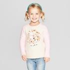 Toddler Girls' Sheep Pullover Sweater - Cat & Jack Beige/pink