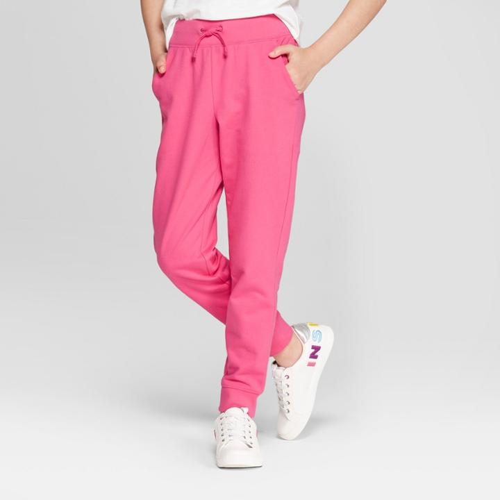 Girls' French Terry Bottoms - Cat & Jack Pink M, Paradise Pink