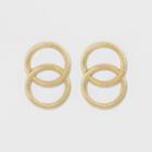 Sugarfix By Baublebar Radiant Linked Hoop Earrings - Gold, Girl's