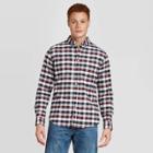 Men's Slim Fit Long Sleeve Oxford Button-down Shirt - Goodfellow & Co Burgundy
