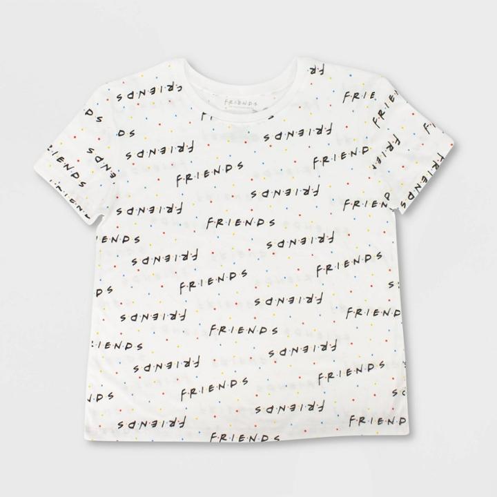 Women's Friends Short Sleeve Graphic T-shirt - White