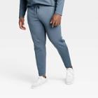 Men's Textured Fleece Premium Pants - All In Motion Blue Gray S, Men's,