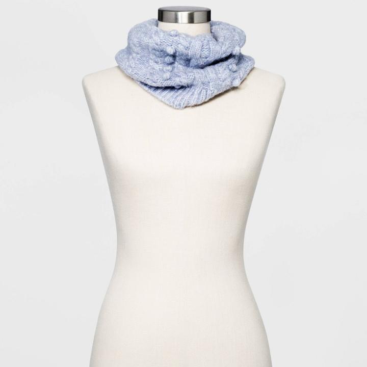 Women's Popcorn Cable Snood Scarf - Universal Thread Lavender One Size, Purple