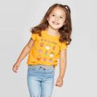 Toddler Girls' Short Sleeve Graphic T-shirt - Cat & Jack Gold