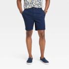 Men's 7 Slim Fit Chino Shorts - Goodfellow & Co Navy Blue
