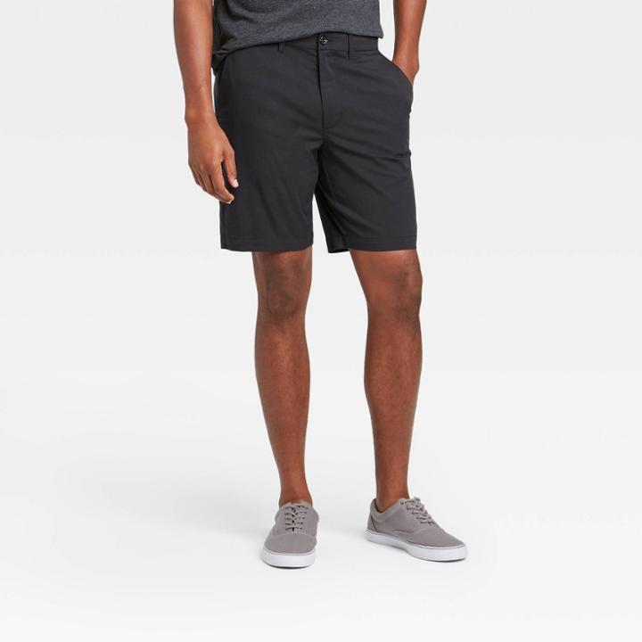 Men's 9 Linden Tech Shorts - Goodfellow & Co Black