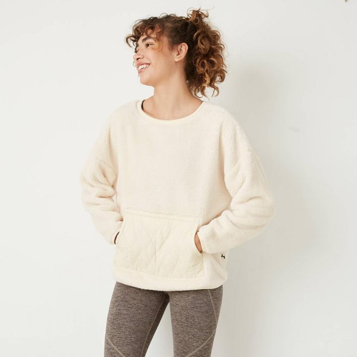 Women's High Pile Sherpa Pullover - Joylab