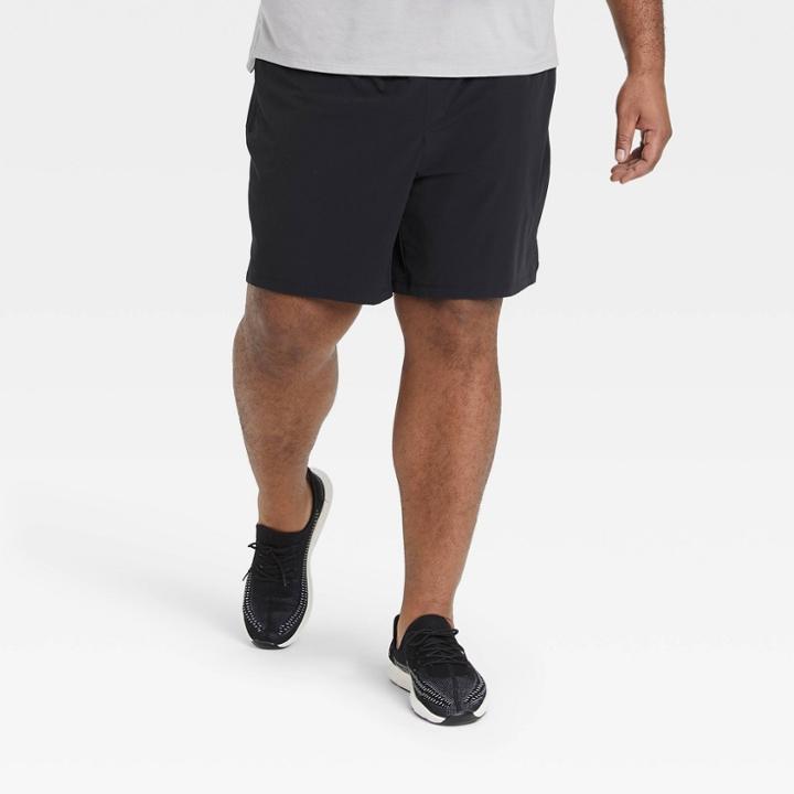Men's Big & Tall Stretch Woven Shorts - All In Motion Black