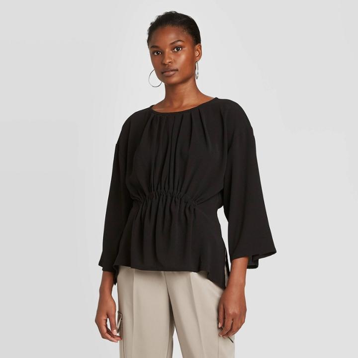 Women's Long Sleeve Blouse - Prologue Black