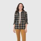 United By Blue Women's Long Sleeve Flannel Shirt - Black