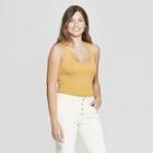 Women's Rib Racerback Tank Top - Universal Thread Gold