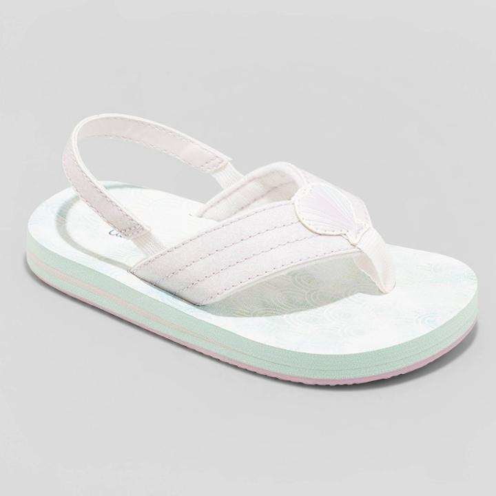 Toddler Shawn Mermaid Print Slip-on Flip Flop Sandals - Cat & Jack Pink/blue