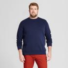 Men's Tall Fleece Crew Neck Sweatshirt - Goodfellow & Co Navy (blue)