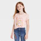 Girls' 'cat Donut' Short Sleeve Graphic T-shirt - Cat & Jack Light Peach