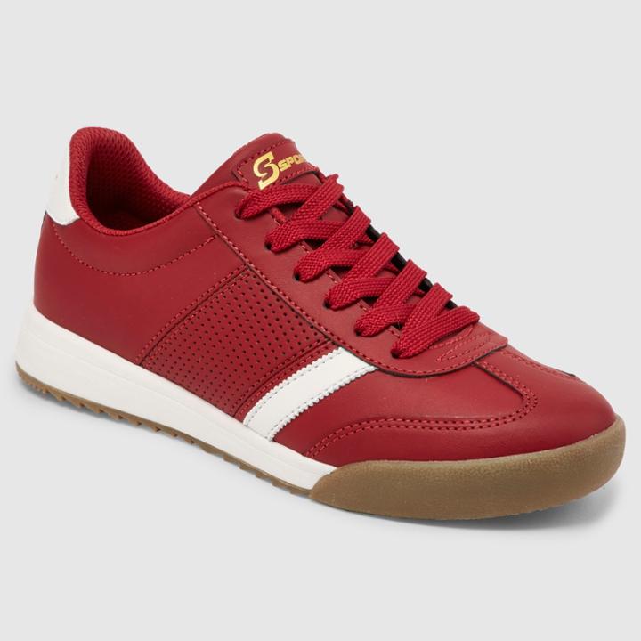 Women's S Sport By Skechers Vica Stripe Sneakers - Red